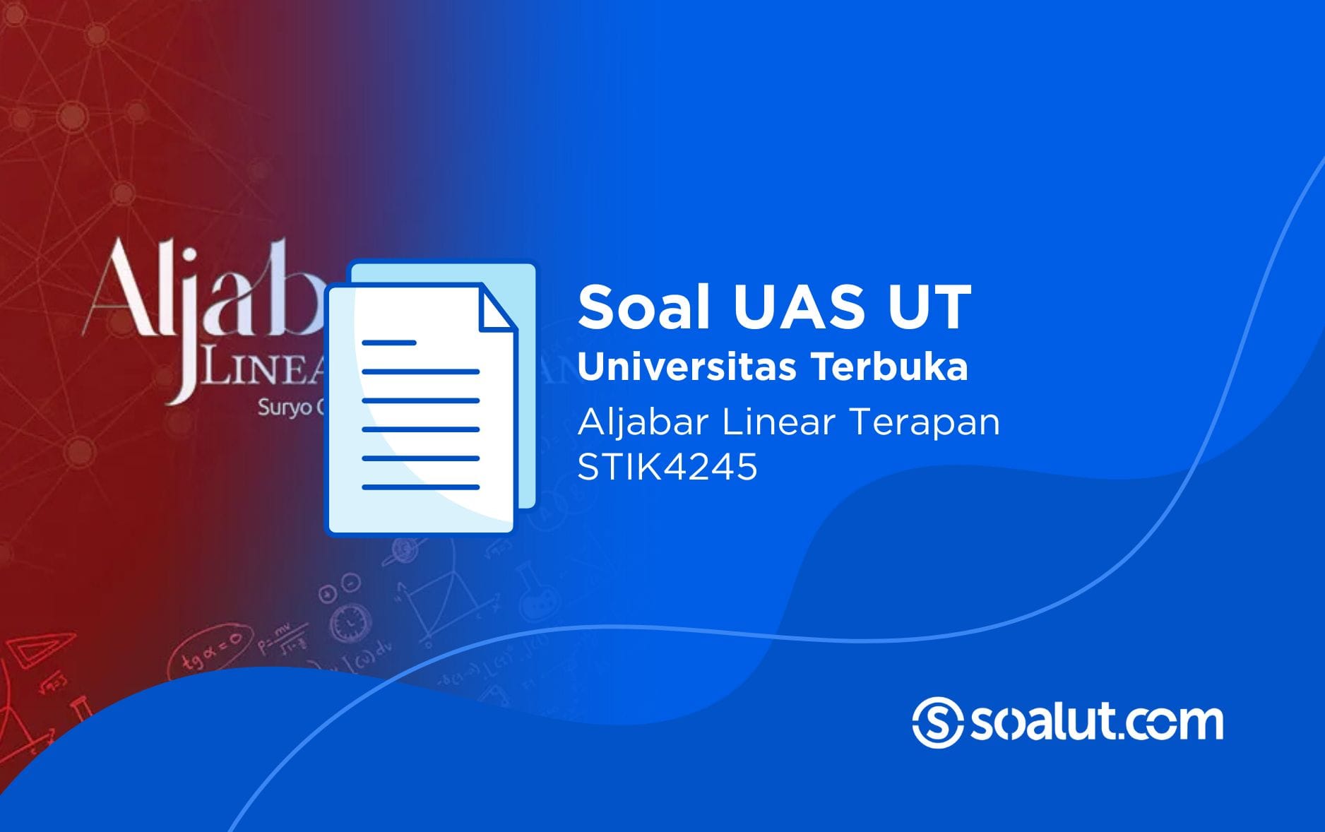 Soal UT STIK4245 Aljabar Linear Terapan